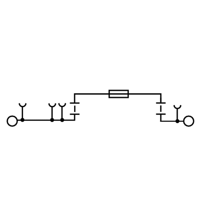 2466530000 - 2.5 mm² Black Fuse Terminal with PUSH IN Connection (Pack of 50)