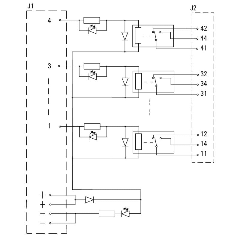 1447450000 - 24V Relay Module with LED Display, 66mm x 87mm x 69mm