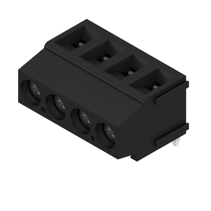 9993720000 - 5.00mm PCB Terminal, 4 Poles, 180° Connection, Black Finish (Pack of 50)