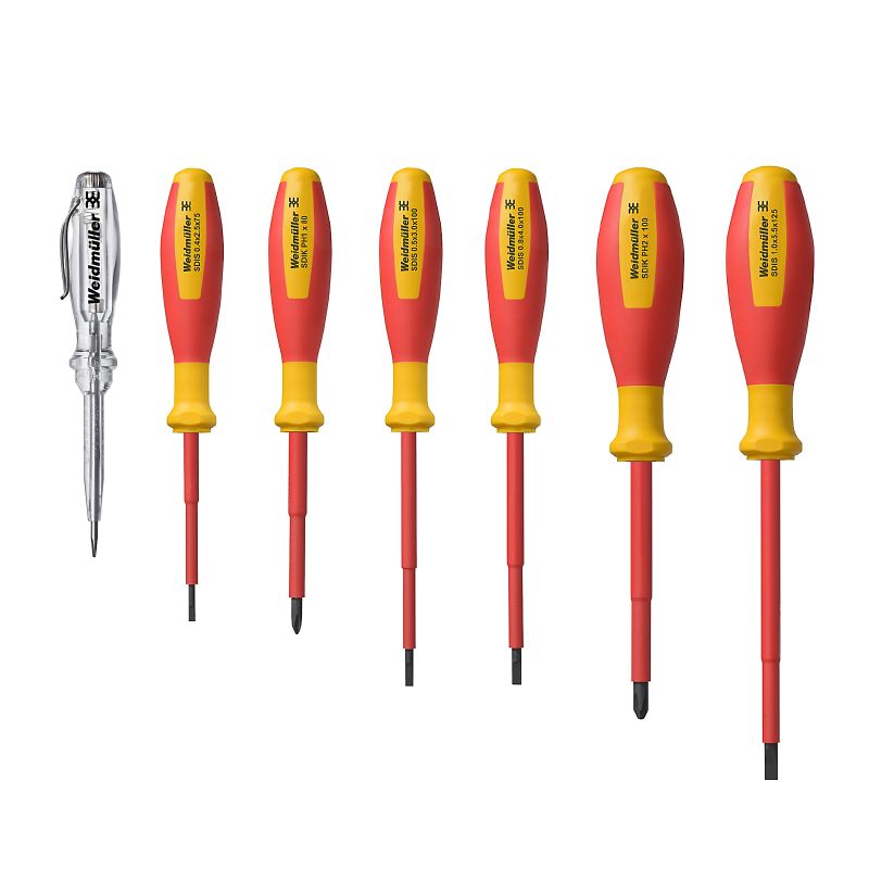 2854990000 - VDE Screwdriver Set with Volt Tester, Slotted & Crosshead