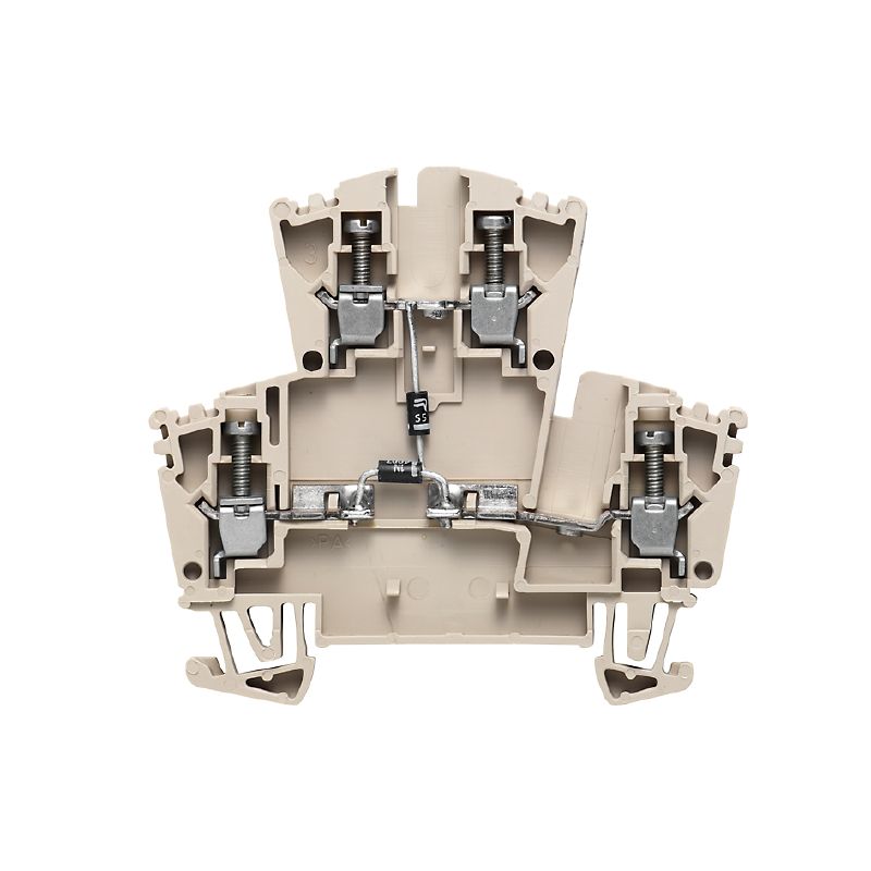 1023500000 - Dark Beige 2-Level Terminal Block, 2.5mm², 4 Connections (Pack of 25)