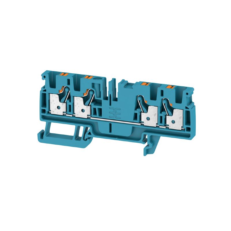 2051520000 - Blue 4 mm² Push-In Feed-Through Terminal, 800 V, 32 A (Pack of 50)