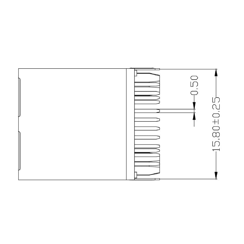 1534760000 - 10-Pole PCB Connector with Nickel-Plated Shield for Durable Assembly (Pack of 120)