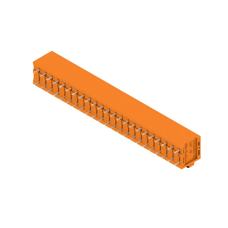1331940000 - 5.00mm Push-In Terminal Block, 23 Poles, Orange, 90° (Pack of 10)
