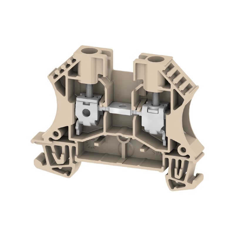 1781740000 - Dark Beige 6mm² Terminal Block, 41A Rating, 2 Connections