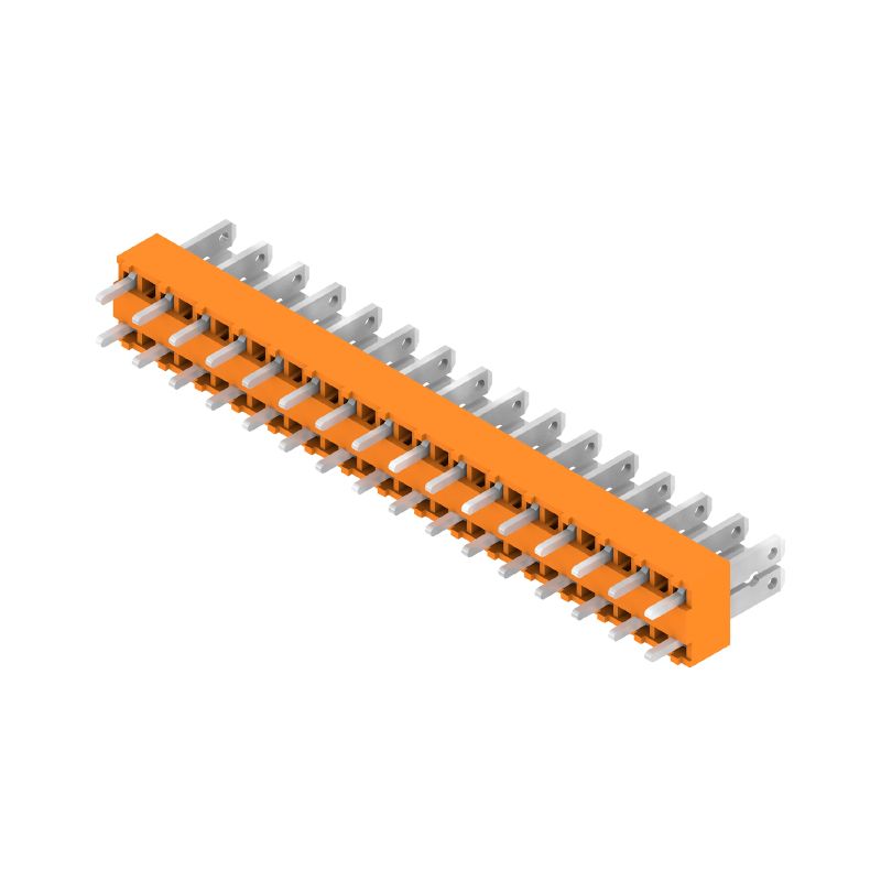 9500560000 - 5mm Pitch Orange 16-Pole PCB Connector, Tinned Solder Pins (Pack of 50)