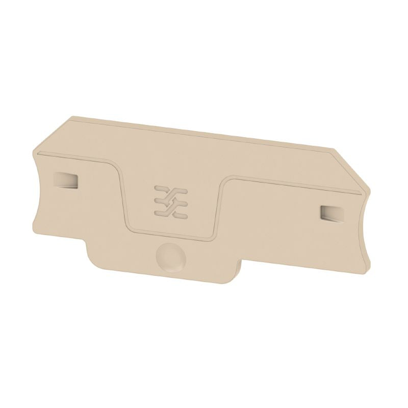 2898830000 - Dark Beige Wemid End Plate, 66.3mm x 2mm, V-0 Rated (Pack of 20)