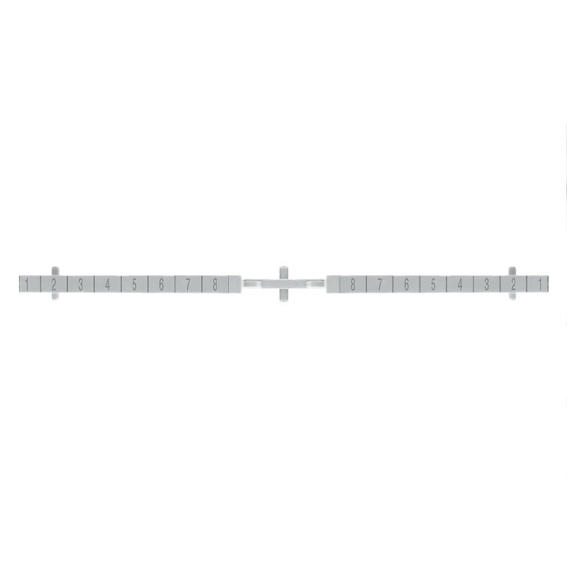 1253250000 - 120mm Grey Polycarbonate Partition Plate for Vertical Use (Pack of 10)
