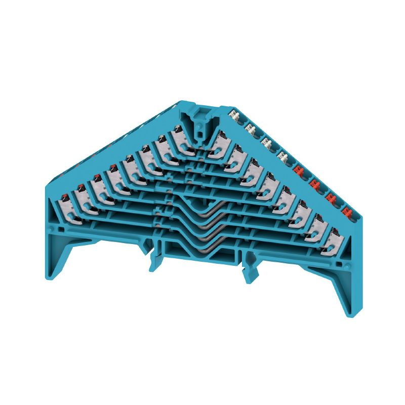 1173900000 - Blue Patch Distributor, 8 Levels, 32 Connections for TS Rail (Pack of 20)