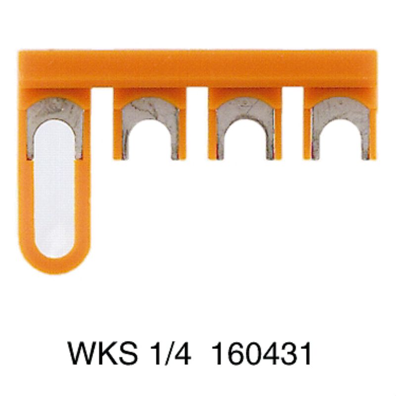 1604310000 - Insulated 4-Pole Orange Terminal Connector, 41A Max Capacity (Pack of 50)