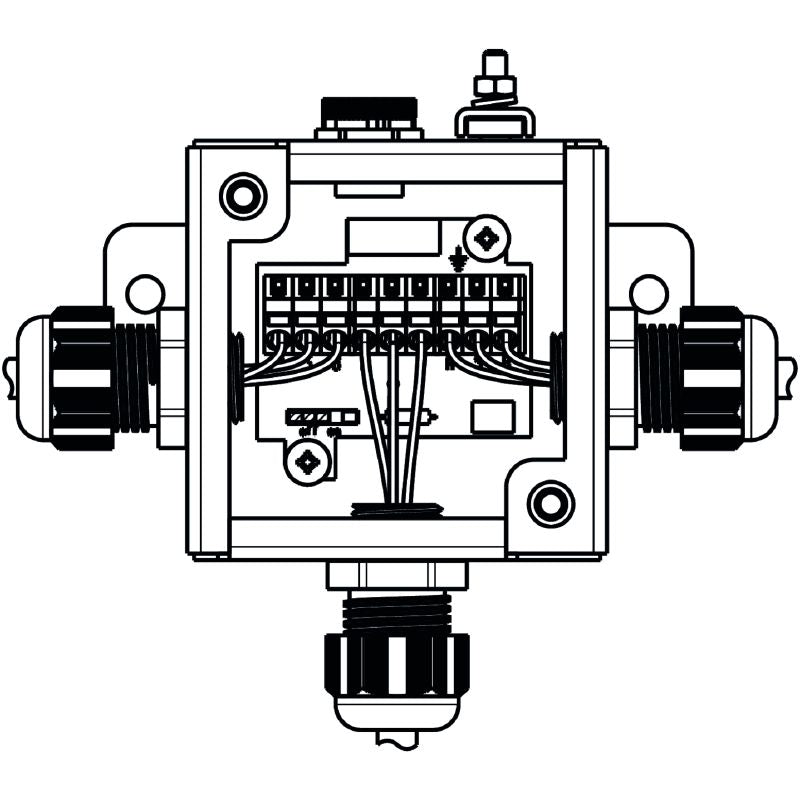 8613670000 - Durable Stainless Steel One-Way Bus Termination with IP65/IP66 Rating