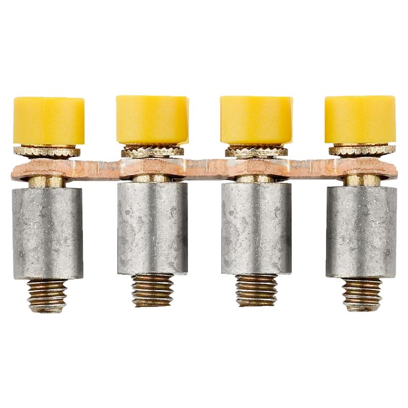 1071700000 - 4-Pole 24A Cross-Connector with Yellow Finish (Pack of 50)