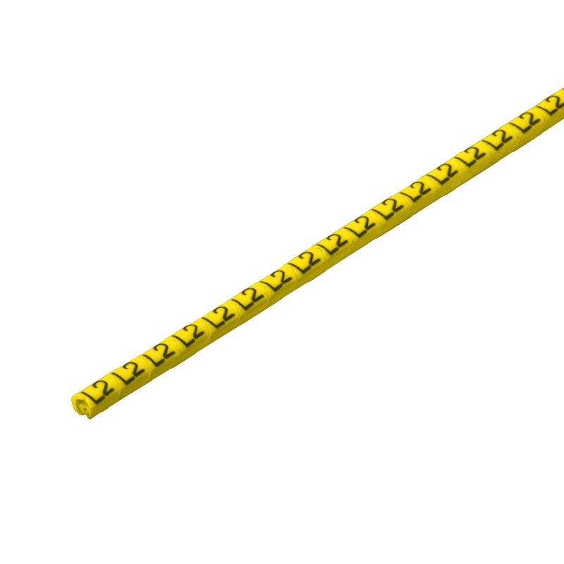 1568241729 - 250 Yellow Cable Markers for 1.3-3mm Cables (Pack of 250)