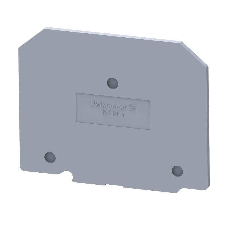 2615010000 - Grey Snap-On Terminal End Plate, 63.5mm High, Polyamide (Pack of 50)