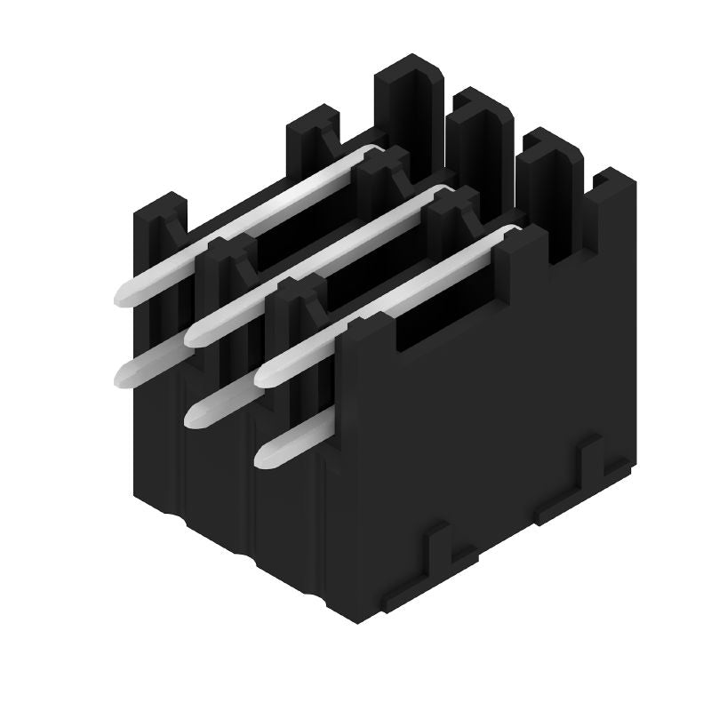 1040810000 - 3.81mm Black Male Header Connector with 6 Poles (Pack of 50)