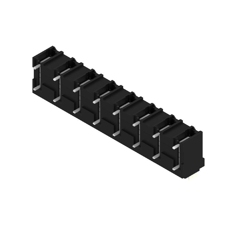 1869320000 - 7.62mm 8-Pole PCB Terminal, 90° Connection, Black (Pack of 9)