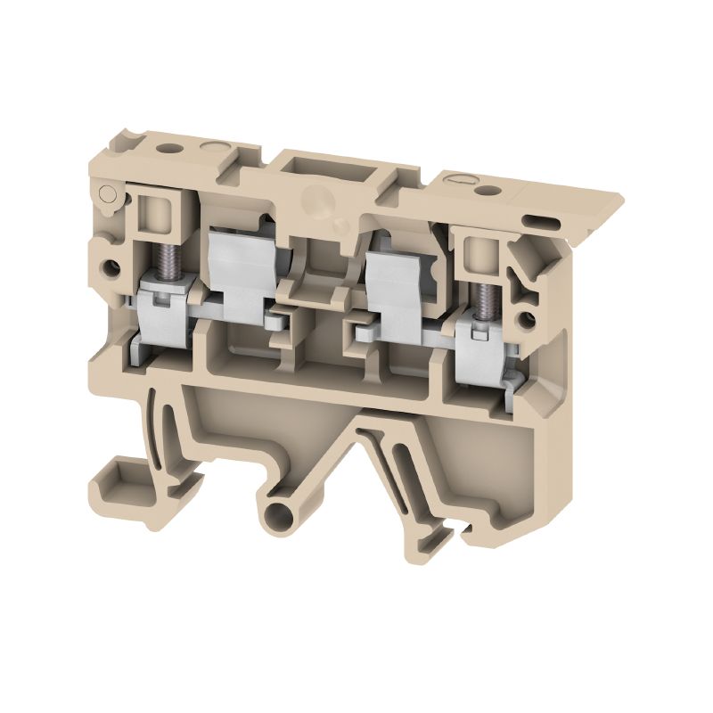 0225460000 - 4mm² Fuse Terminal for Beige/Yellow Wiring, 6.3A (Pack of 25)