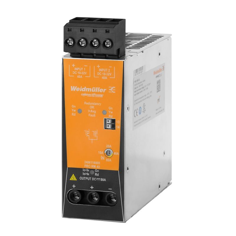 2486110000 - 24V DC Redundancy Module, 96A Output, -40°C to 70°C