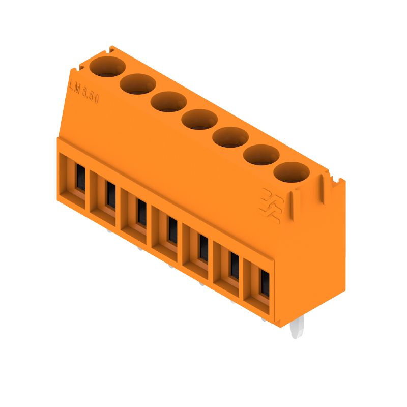 1845060000 - 3.50mm 7-Pole Terminal PCB with Tinned Pins and Orange Finish (Pack of 72)