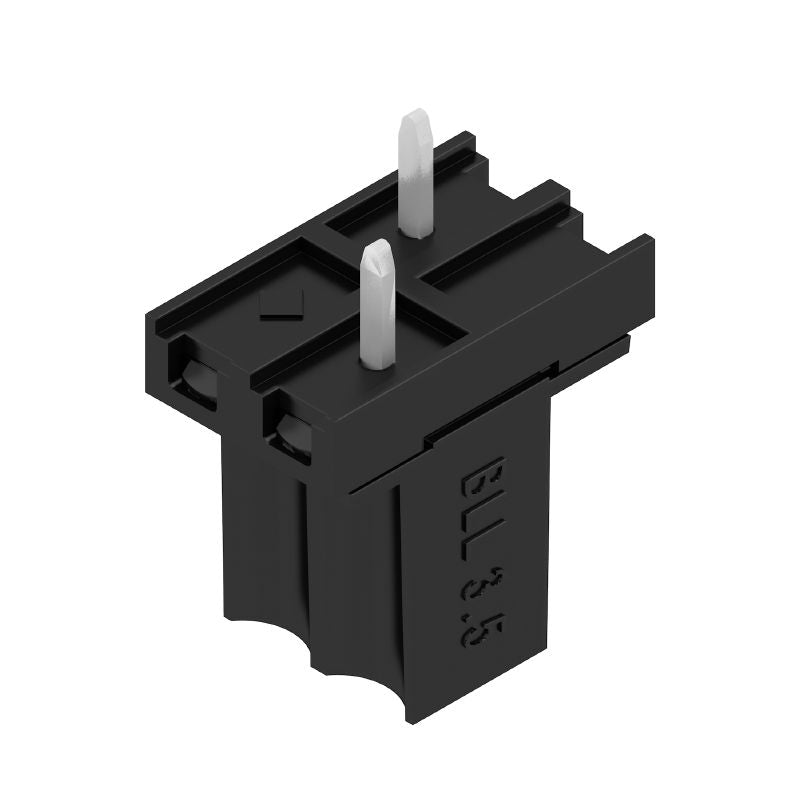 1376240000 - 3.50mm 2-Pole Female PCB Connector, Black (Pack of 75)