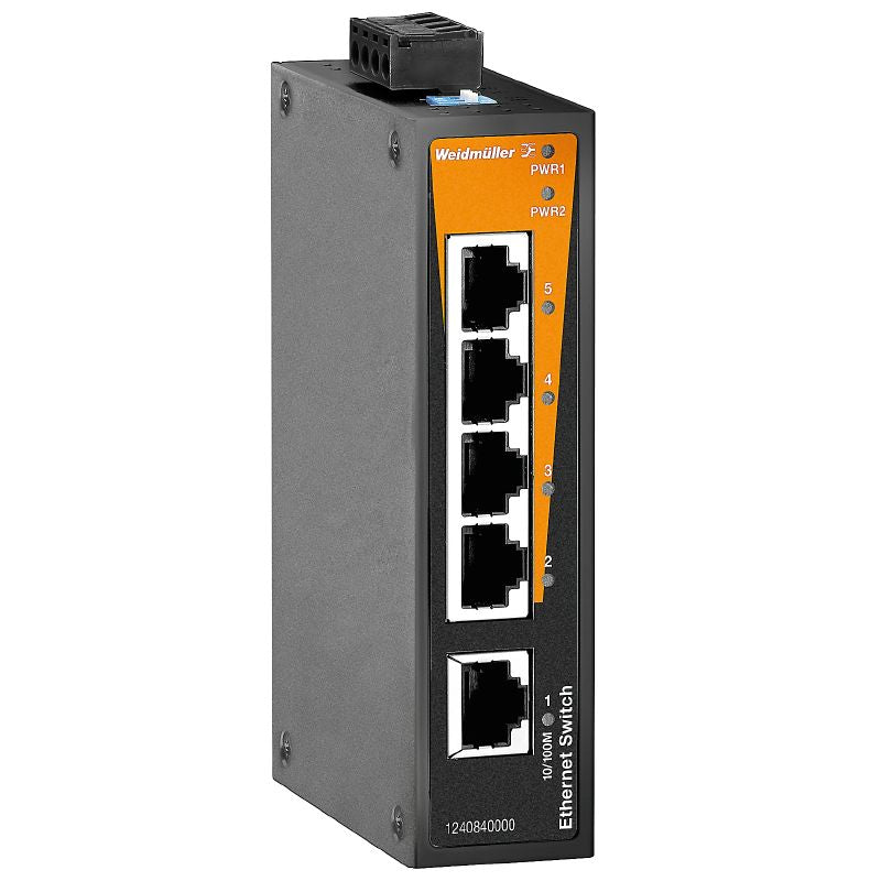 1240840000 - 5-Port Fast Ethernet Unmanaged Switch, IP30 Rated