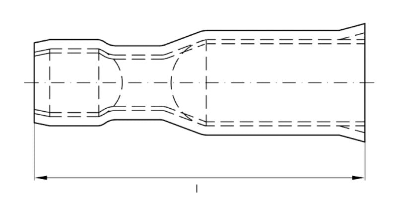 1491980000 - Insulated Cable Lug for 0.5-1mm² Conductors, Red (Pack of 100)