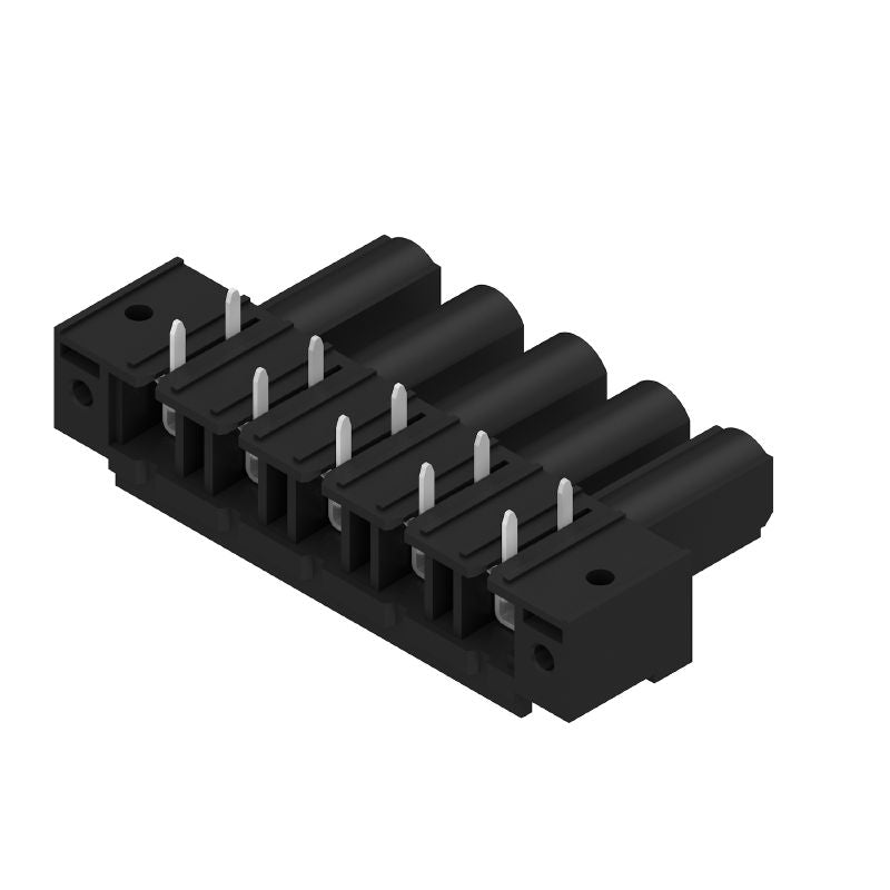 1043300000 - 7.62mm Female PCB Connector with Flange, Black (Pack of 36)