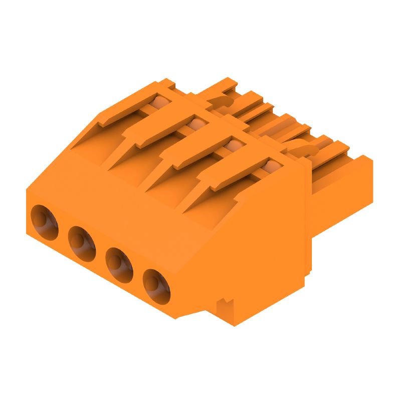 1948810000 - 5.08mm 4-Pole Female PCB Connector with Clamping Yoke (Pack of 90)