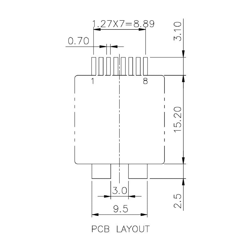 2514600000 - 180° RJ45 Modular Jack, 8 Pole Connector for Cat. 5 (Pack of 300)