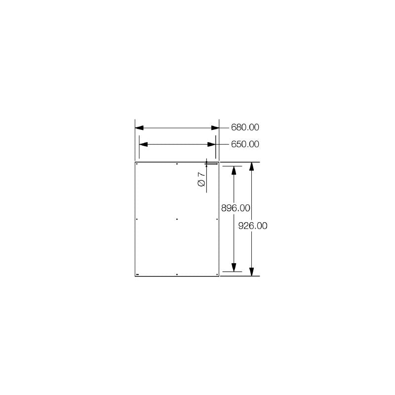 1193920000 - 926mm Stainless Steel Terminal Box with Mounting Plate