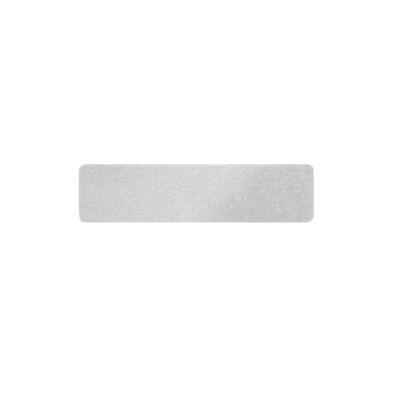 1327700000 - Silver Anodized Aluminum Marker, 15 x 60 mm, RoHS Compliant (Pack of 200)
