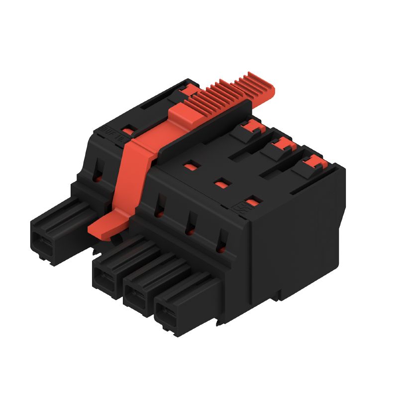 2897310000 - 10.16mm Female PCB Connector with 4 Poles, 180° Orientation (Pack of 20)