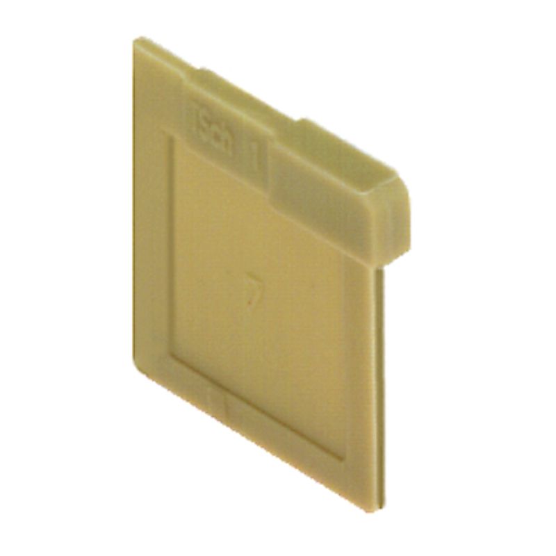 0319160000 - Beige PA 66 Partition Terminal, 15mm Depth, Snap-On Design (Pack of 100)