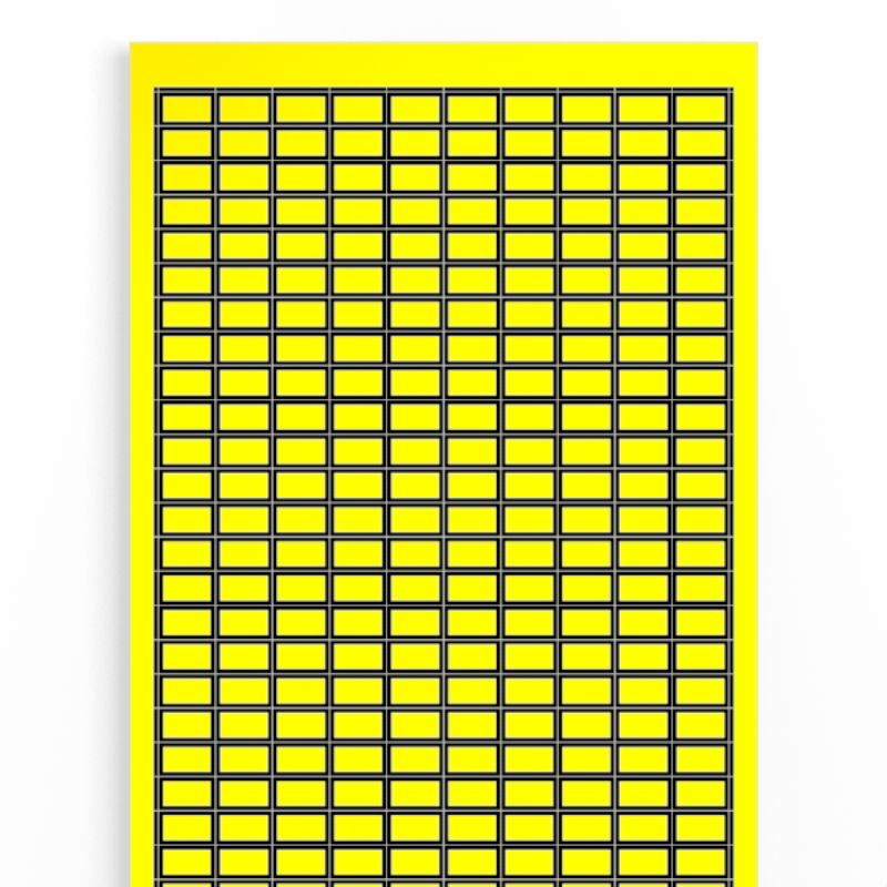 1686160000 - Yellow 9x15mm Acrylic Fiber Device Markers, 7750 Pack (Pack of 25)