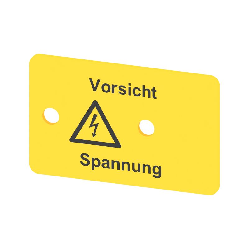 0178600000 - Yellow PVC Terminal Cover 39.6mm x 25mm x 1mm (Pack of 50)