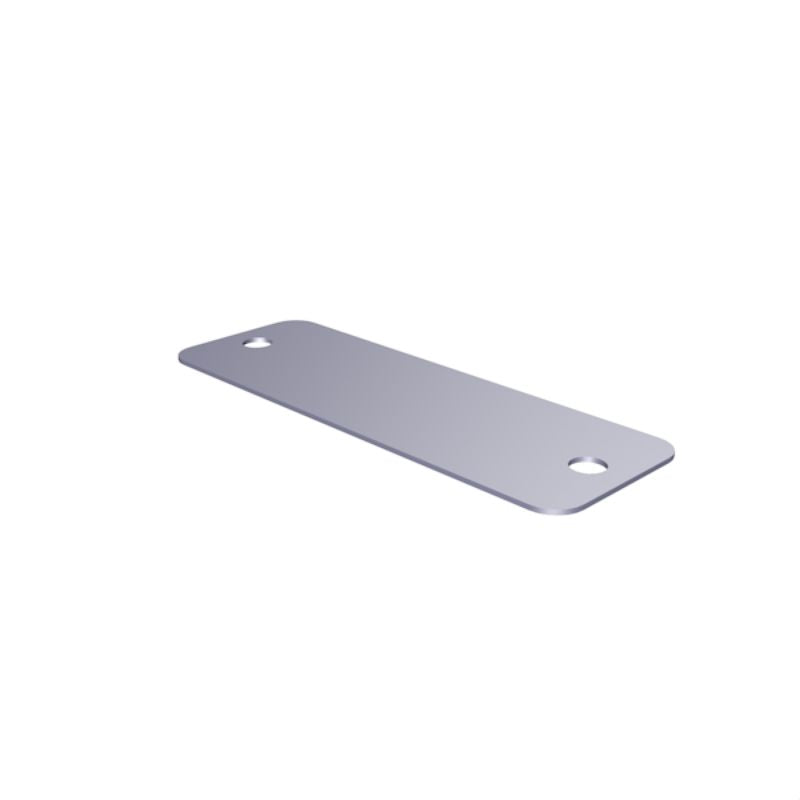 1505370000 - Silver MetalliCard Marker 18x52mm with Mounting Hole