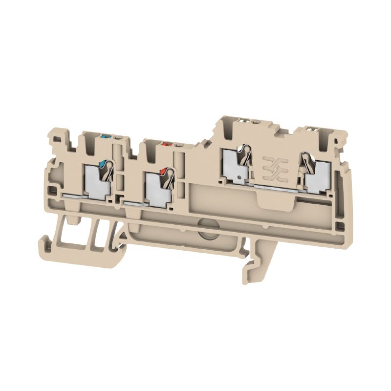 1992260000 - Dark Beige PUSH IN Terminal for 1.5 mm² Wire, 250V, 13.5A (Pack of 100)
