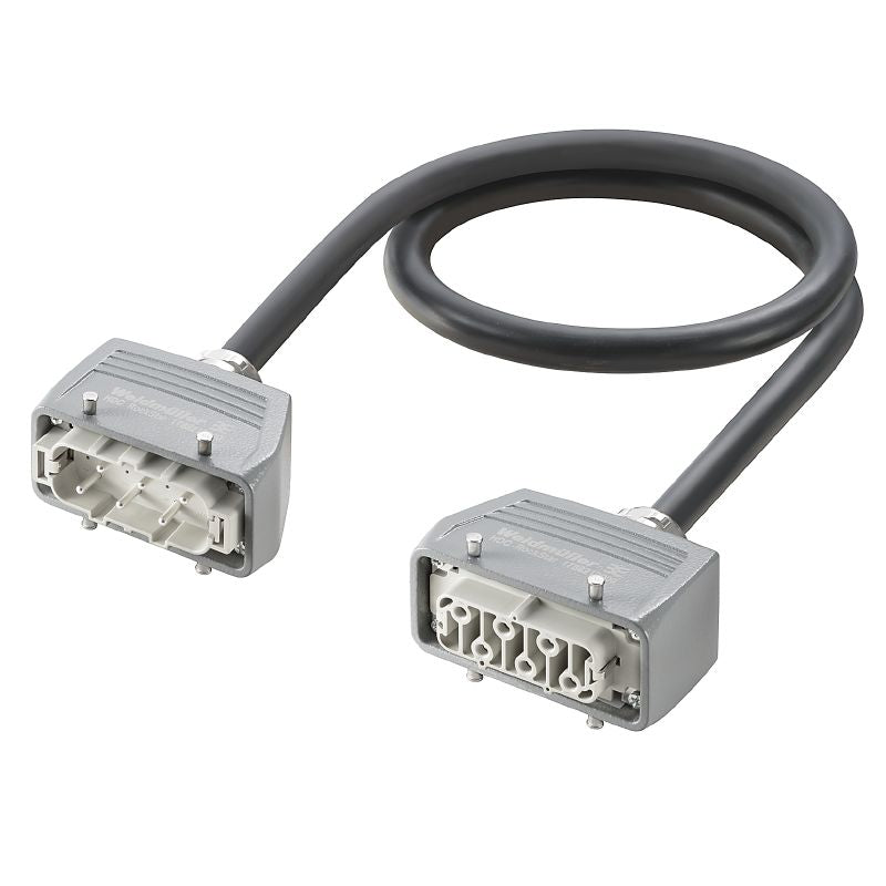 2712310200 - Diecast Aluminum 6-Pole Connector Assembly, 2m Length