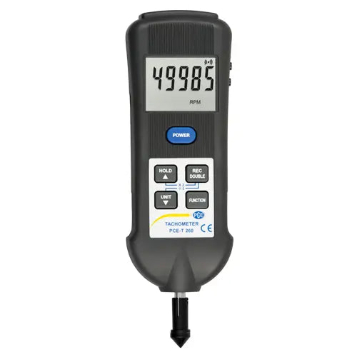 PCE-T 260 - Versatile Tachometer for Speed & Temperature Measurements