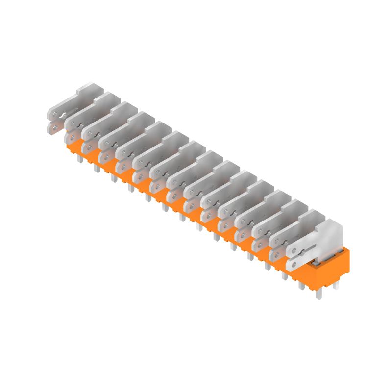 9511540000 - 5.00mm PCB Terminal, 15 Poles, Orange Tinned Finish (Pack of 50)