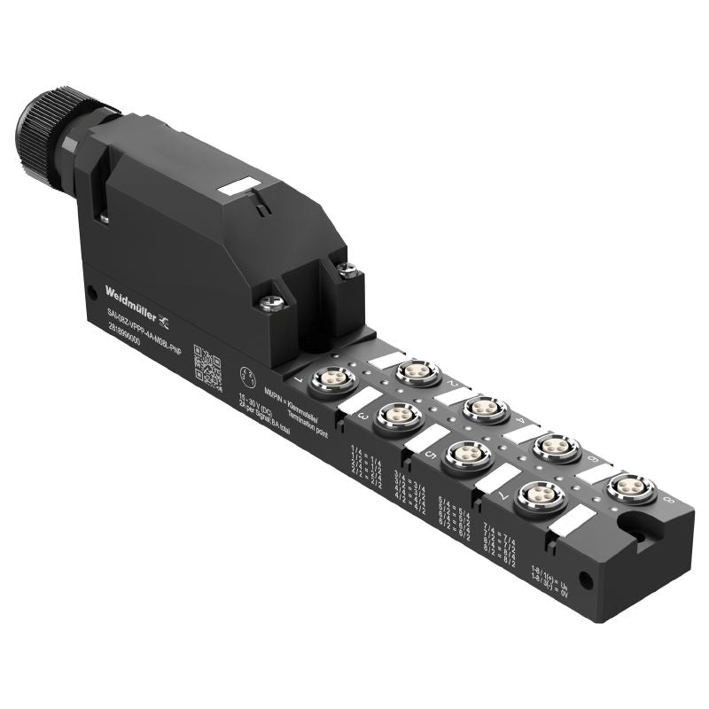 2818990000 - M8 Passive Distributor with LED, 4 Poles & 8 Contacts