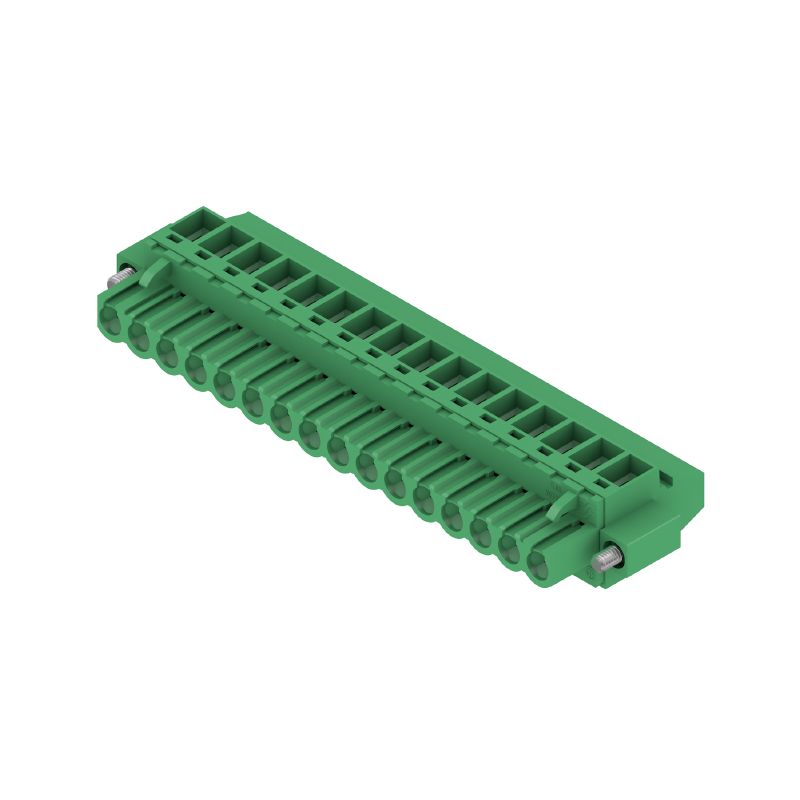 2605190000 - 5.08mm Female PCB Connector, 16 Poles at 90° Angle (Pack of 18)