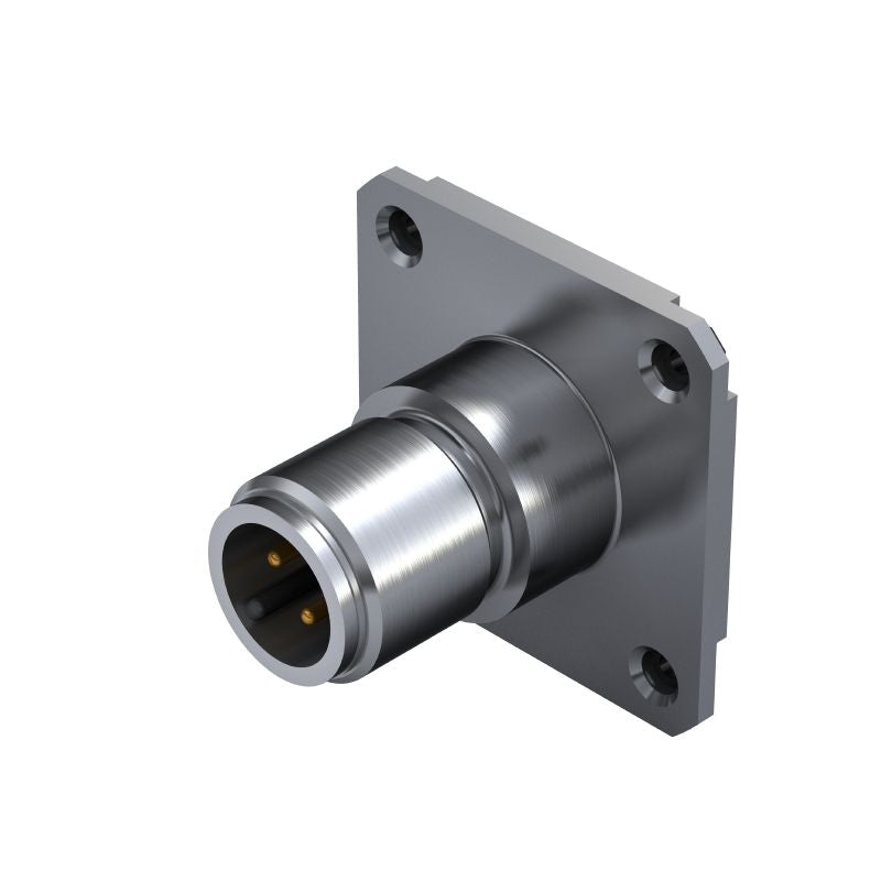 2424340000 - IP67 Nickel-Plated Front Mount Connector with 4 Poles (Pack of 10)