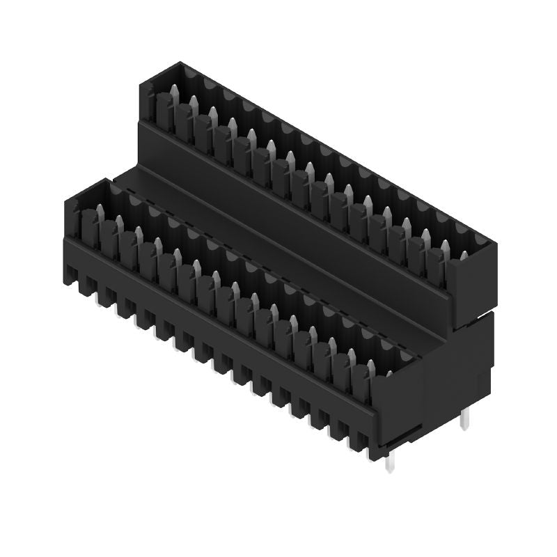 1641800000 - 3.50mm Pitch 32-Pole Male PCB Connector, Black Tinned (Pack of 10)