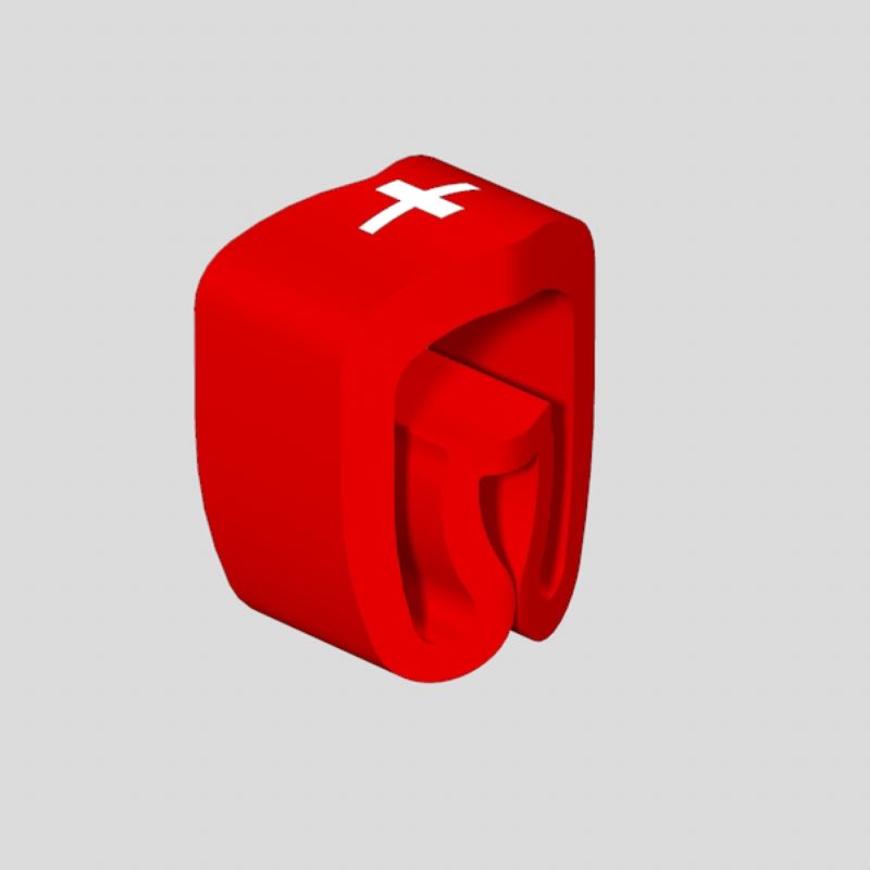 1568261737 - Red PVC Cable Markers 4-10mm, RoHS Compliant, 4x7mm (Pack of 250)