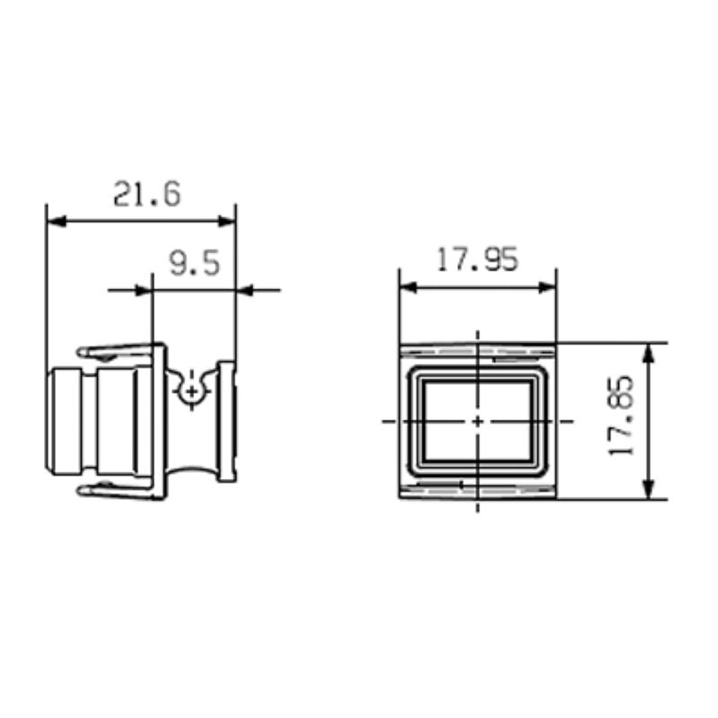 1963900000 - Flange-Mounted IP67 Housing with Protective Cap, -40°C to 70°C (Pack of 10)