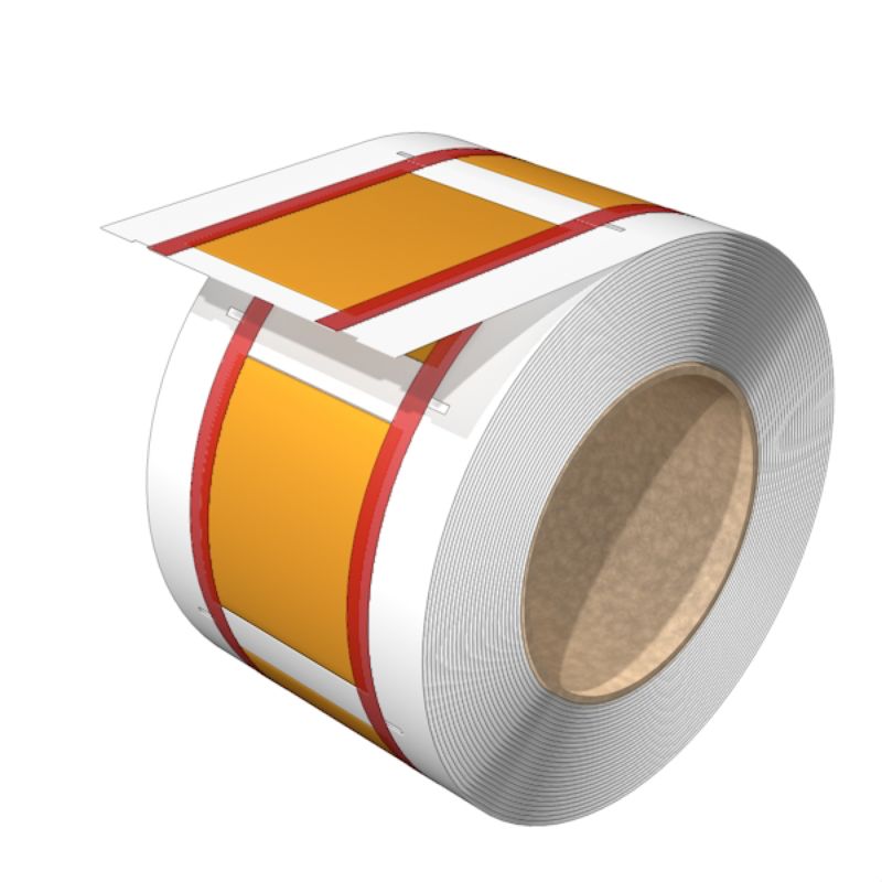 2437980000 - Yellow Polyolefine Cable Markers for 19.5-38.1 mm, 100 Pack (Pack of 100)