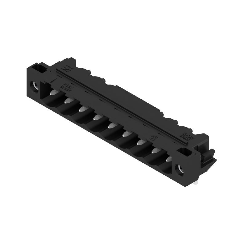 1780480000 - 5.08mm 9-Pole Black PCB Plug-in Connector with Solder Flange (Pack of 30)