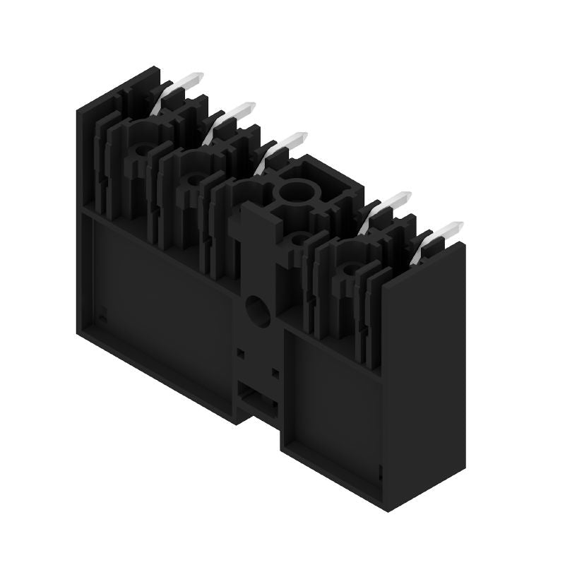 1048660000 - Black 5-Pole PCB Connector with 7.62mm Pitch and Screw Flange (Pack of 36)