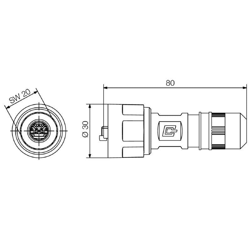 1012490000 - Tool-Free RJ45 Plug, Variant 1, Cat.6A Compliance (Pack of 10)